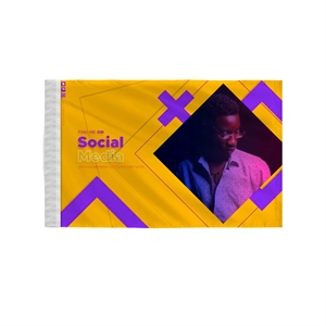 Custom Digitally Printed Flags - 8" x 12" Nylon
