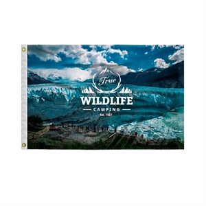 Custom Digital Print Flag 2' x 3' Silk Poly | https://www.bestnamebadges.com