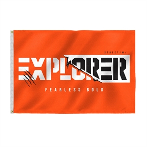 Custom Screen Sublimation Flag - 4' x 6' Canvas Poly | https://www.bestnamebadges.com