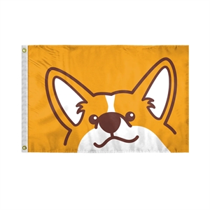 Custom Screen Sublimation Flag - 2' x 3' E-Poly | https://www.bestnamebadges.com