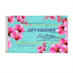 Custom Digital Print Flag 2.5' x 4' Silk Poly | https://www.bestnamebadges.com