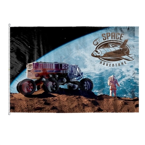 Custom Digitally Printed Flags - 10' x 15' E-Poly | https://www.bestnamebadges.com