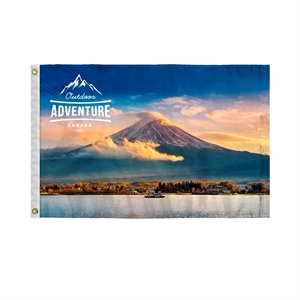 Custom Digital Print Flag 2' x 3' 2 Sided Poly | https://www.bestnamebadges.com