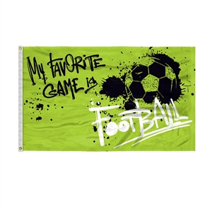 Custom Screen Sublimation Flag - 3' x 5' Silk Poly | https://www.bestnamebadges.com