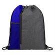 Vertical Drawstring Backpack With Mesh Pocket | https://www.bestnamebadges.com