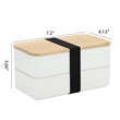 Bento Box Lunch Container Microwavable Food Storage Wood | https://www.bestnamebadges.com
