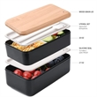 Bento Box Lunch Container Microwavable Food Storage Wood | https://www.bestnamebadges.com