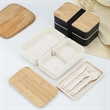 Bento Box Lunch Container Microwavable Food Storage Wood | https://www.bestnamebadges.com