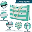 Waterproof Large Beach Tote Bag Summer Sand Proof Picnic | https://www.bestnamebadges.com