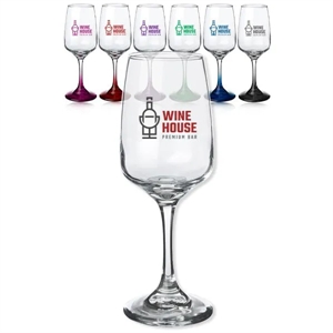 12 oz. Trentino Wine Glasses | https://www.bestnamebadges.com