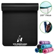 Extra Thick Exercise Yoga Mat with Easy-Cinch Yoga Mat Strap | https://www.bestnamebadges.com