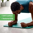 Extra Thick Exercise Yoga Mat with Easy-Cinch Yoga Mat Strap | https://www.bestnamebadges.com