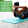 Extra Thick Exercise Yoga Mat with Easy-Cinch Yoga Mat Strap | https://www.bestnamebadges.com