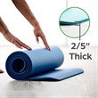 Extra Thick Exercise Yoga Mat with Easy-Cinch Yoga Mat Strap | https://www.bestnamebadges.com