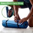 Extra Thick Exercise Yoga Mat with Easy-Cinch Yoga Mat Strap | https://www.bestnamebadges.com