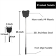 Telescopic Durable Stainless Steel Handle Fly Swatter | https://www.bestnamebadges.com