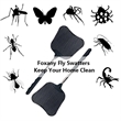 Telescopic Durable Stainless Steel Handle Fly Swatter | https://www.bestnamebadges.com