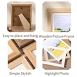 4x6 Multicolor Wood and High Definition Glass Picture Frame | https://www.bestnamebadges.com