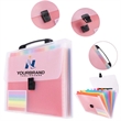 A4 13 Pockets Rainbow Expanding Accordion Handle File Folder | https://www.bestnamebadges.com