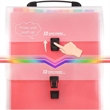 A4 13 Pockets Rainbow Expanding Accordion Handle File Folder | https://www.bestnamebadges.com