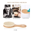 Multifunction Natural Soft Goat Hair Wooden Handle Babybrush | https://www.bestnamebadges.com