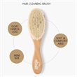 Multifunction Natural Soft Goat Hair Wooden Handle Babybrush | https://www.bestnamebadges.com
