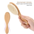 Multifunction Natural Soft Goat Hair Wooden Handle Babybrush | https://www.bestnamebadges.com