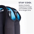 6 Bottles Insulated Neoprene Carrier Tote cooler Beer Bag | https://www.bestnamebadges.com