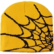 Knitted Beanie W/ Spider Web Design | https://www.bestnamebadges.com