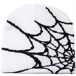 Knitted Beanie W/ Spider Web Design | https://www.bestnamebadges.com