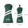 Interchangeable Leather Golf Head Cover with number plate | https://www.bestnamebadges.com