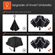 Unisex Large Windproof Automatic Inverted Foldable Umbrellas | https://www.bestnamebadges.com