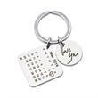 Creative Calendar Custom Pendant & Laser Carving Keychain | https://www.bestnamebadges.com