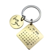 Creative Calendar Custom Pendant & Laser Carving Keychain | https://www.bestnamebadges.com