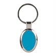 Blue Laserable Metal Oval Keychain | https://www.bestnamebadges.com