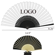 Handheld Paper Folding Fan With Bamboo Frames | https://www.bestnamebadges.com
