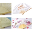 Handheld Paper Folding Fan With Bamboo Frames | https://www.bestnamebadges.com