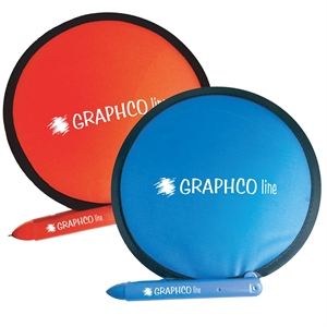 Nylon Fan with Pen | https://www.bestnamebadges.com