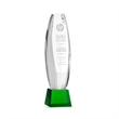Hoover Award on Robson Base - Green | https://www.bestnamebadges.com
