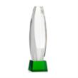 Hoover Award on Robson Base - Green | https://www.bestnamebadges.com