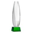 Hoover Award on Robson Base - Green | https://www.bestnamebadges.com