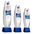 Hoover VividPrint™ Award on Robson Base - Blue | https://www.bestnamebadges.com