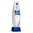 Hoover VividPrint™ Award on Robson Base - Blue | https://www.bestnamebadges.com