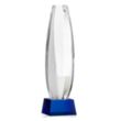 Hoover VividPrint™ Award on Robson Base - Blue | https://www.bestnamebadges.com