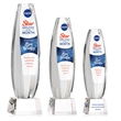Hoover VividPrint™ Award on Robson Base - Clear | https://www.bestnamebadges.com