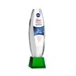 Hoover VividPrint™ Award on Robson Base - Green | https://www.bestnamebadges.com