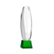 Hoover VividPrint™ Award on Robson Base - Green | https://www.bestnamebadges.com