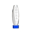 Hoover Award on Paragon Base - Blue | https://www.bestnamebadges.com
