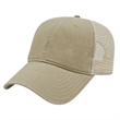 Washed Pigment Dyed Trucker Cap | https://www.bestnamebadges.com