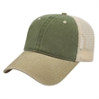 Washed Pigment Dyed Trucker Cap | https://www.bestnamebadges.com